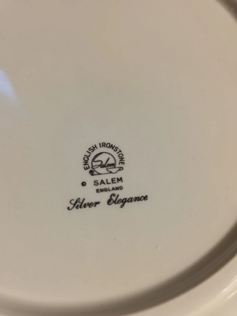 Ceramic White Serving Bowl with Gold Trim